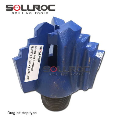 140 mm 3 asas passo arrasto bits para perfuração de poços de água
