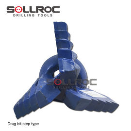 Performance durável Drag Drill Rock Bit com processamento de forja de ligação roscada