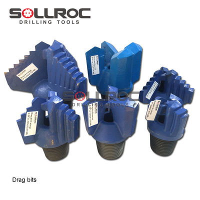 Ciência dos materiais de aço ligado Drag Drill Bit para uso de perfuração de formação de rocha macia