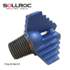 Performance durável Drag Drill Rock Bit com processamento de forja de ligação roscada